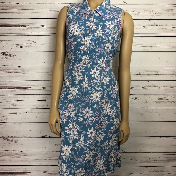 American Eagle Outfitters Dresses & Skirts - American Eagle Retro Dress Floral Prairie Tie Back